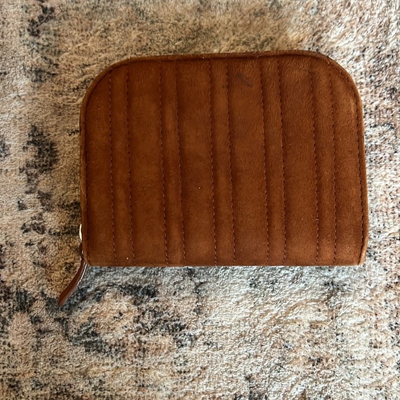 Sezane small Dean Quilted Wallet - hazelnut - Picture 2 of 5
